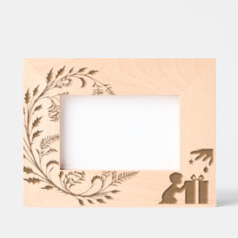 子供のクリスマスフレーム レーザー彫刻フレーム