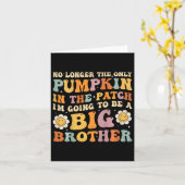 子供のグービーお兄ちゃん秋の妊娠発表 カード (黄色い花)