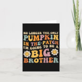 子供のグービー ビッグブラザー 秋の妊娠発表 カード (正面)