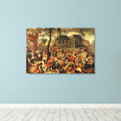 子供のゲーム キャンバスプリント (インサイチュ (ウッドフロア))