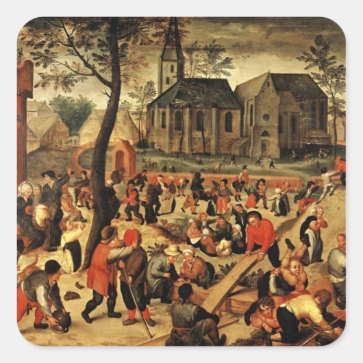 子供のゲーム スクエアシール (正面)