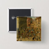 子供のゲーム: 上の右手の詳細 缶バッジ (正面&裏面)