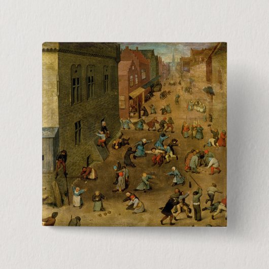 子供のゲーム: 上の右手の詳細 缶バッジ (正面)