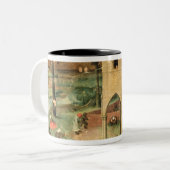 子供のゲーム: 上の左の詳細 ツートーンマグカップ (正面左)