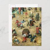 子供のゲーム：下の詳細 ポストカード (正面/裏面)