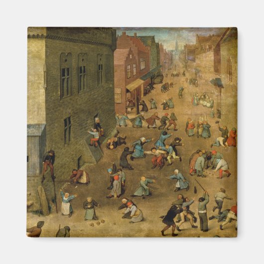 子供のゲーム：右上の詳細 マグネット (正面)