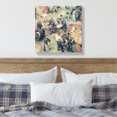 子供のゲーム:右下の詳細 キャンバスプリント (インサイチュ (寝室))