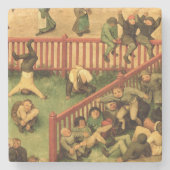 子供のゲーム: 左セクションの詳細 ストーンコースター (正面)