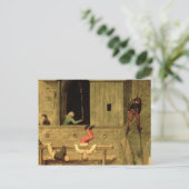 子供のゲーム:竹馬の少年の詳細 ポストカード (スタンド正面)