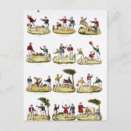 子供のゲーム， 1810#キッズゲーム# ポストカード (正面)