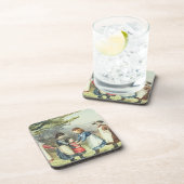 子供のゲーム、c.1880 (w/c紙で) コースター (右側)