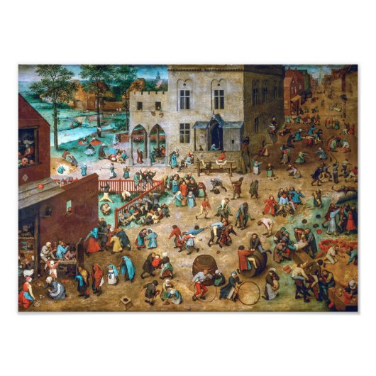 子供のゲーム | Pieter Bruegel長老 | フォトプリント (正面)