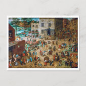 子供のゲーム | Pieter Bruegel長老 | ポストカード (正面)