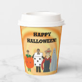 子供のコスチューム、ハロウィーン紙カップ 紙コップ (裏面)