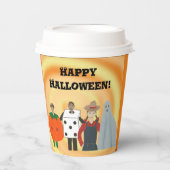 子供のコスチューム、ハロウィーン紙カップ 紙コップ (正面)