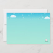 子供のゴルフ招待状 招待状 (裏面)