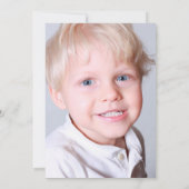 子供のゴルフ テーマの誕生日パーティーの写真招待状 招待状 (裏面)