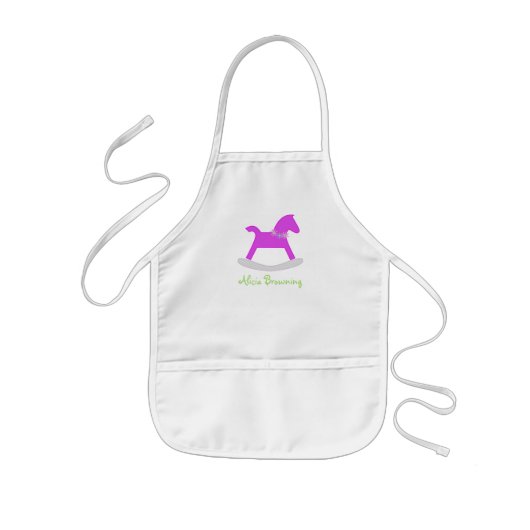 子供のサイズのパーソナライズなエプロン 子供用エプロン (正面)