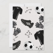 子供のサッカーバースデー招待状「Bruh」 招待状 (裏面)