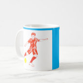 子供のサッカー マグカップ (正面左)