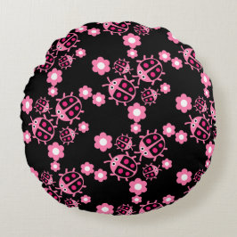 子供のサビグモドキ（コクシネリダエ科の昆虫） ラウンドクッション