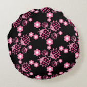 子供のサビグモドキ（コクシネリダエ科の昆虫） ラウンドクッション (裏面)