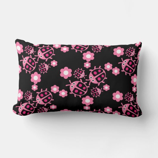 子供のサビグモドキ(コクシネリダエ科の昆虫) ランバークッション (正面)