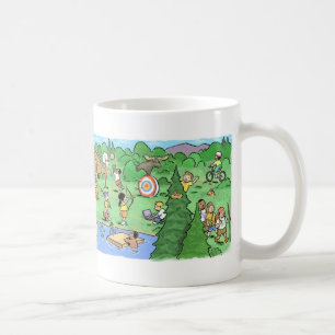 子供のサマーキャンプのマグ コーヒーマグカップ