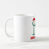 子供のサンタのマグのパーソナライズなクリスマスのマグ コーヒーマグカップ (左)