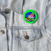 子供のサーカスのピエロのTシャツおよびギフト 缶バッジ (インサイチュ)