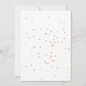 子供のサーカスをテーマにした写真の誕生日パーティー招待状 招待状 (裏面)