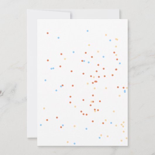 子供のサーカスをテーマにした写真の誕生日パーティー招待状 招待状 (裏面)