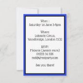 子供のサーカスパーティー招待状 - アート招待 招待状 (裏面)