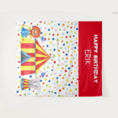 子供のサーカス写真用背景タペストリー タペストリー (正面(横))