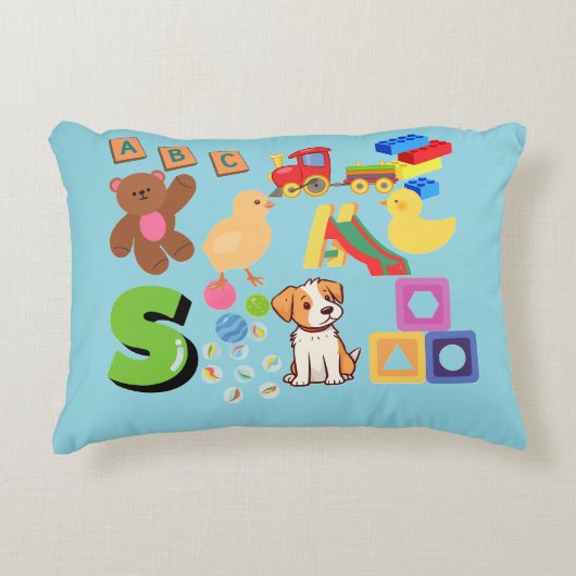 子供のシェイプとおもちゃは アクセントクッション (正面)