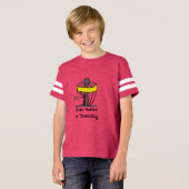 子供のシャツをトレーニングするディスクゴルファー Tシャツ (正面フル)