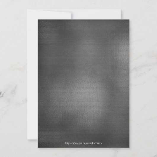 子供のシャルボードレースカー2年誕生日 招待状 (裏面)