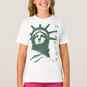 子供のスエットシャツのニューヨークのワイシャツ自由の女神 Tシャツ