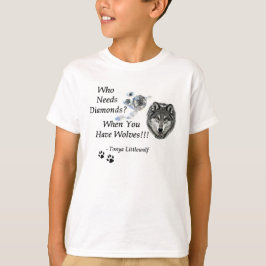 子供のスエットシャツ-オオカミ山の聖域 Tシャツ