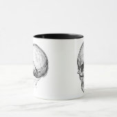 子供のスカルおよび大人のスカルのマグ マグカップ (中央)