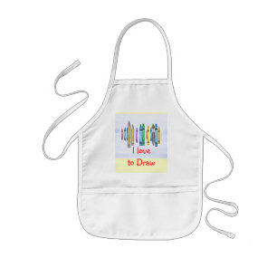 子供のスケッチのエプロン 子供用エプロン