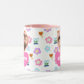 子供のスケッチスタイル写真母の日ギフト マグカップ (中央)