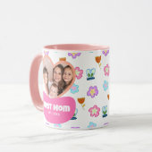子供のスケッチスタイル写真母の日ギフト マグカップ (正面左)