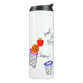 子供のスケッチ先生ギフト熱タンブラー タンブラー (回転左)