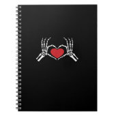 子供のスケルトンハートバレンタインデークールクラス ノートブック (正面)