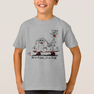子供のスケートのワイシャツのスケートボードをするTシャツ Tシャツ