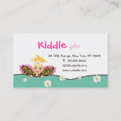 子供のスパの名刺のデイジーのかわいいブロンドの女性 名刺 (裏面)