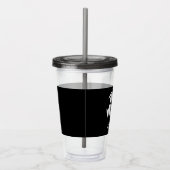 子供のスポーツのサッカーの運動パーソナライズな男の子 アクリルタンブラー (右)