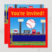 子供のスポーツのパーソナライズなパーティの招待状 招待状 (正面/裏面)