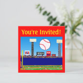 子供のスポーツのパーソナライズなパーティの招待状 招待状 (スタンド正面)